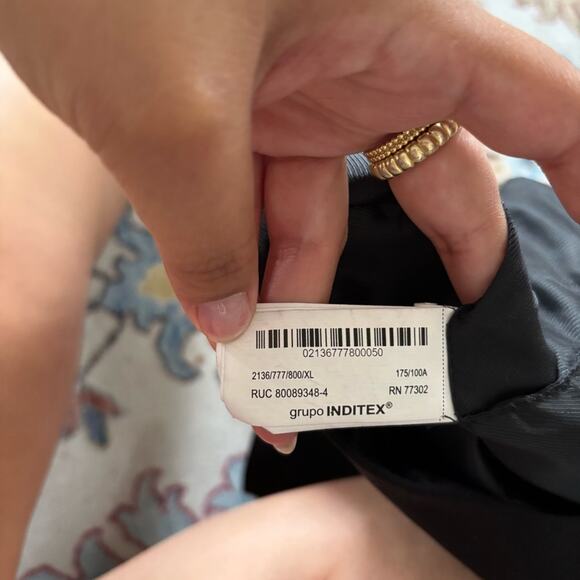 Zara Black Sleeveless Bow Front Cut Out Halter Tank Top XL - Picture 9 of 9